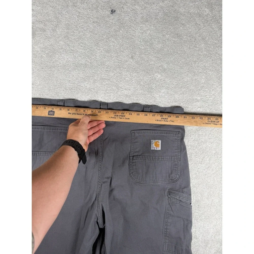 Carhartt Rugged Flex Relaxed Fit Duck Utility Gray‎ Work Pants Men's 42x32